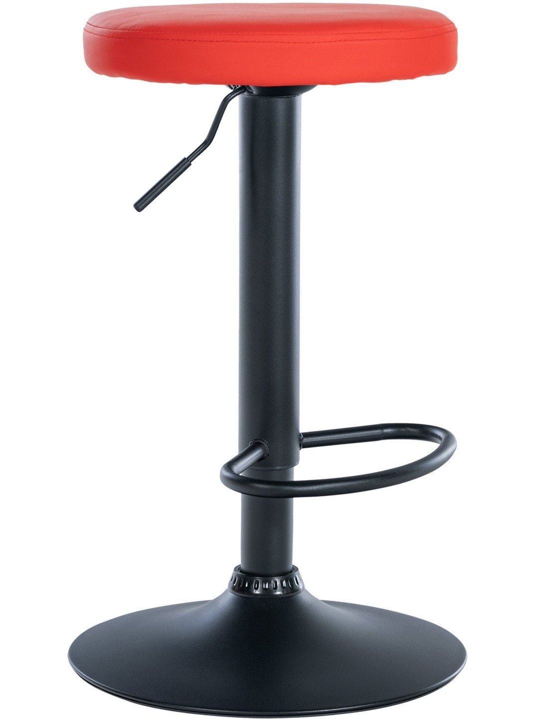 Taburete de bar Ponte piel sintética, rojo