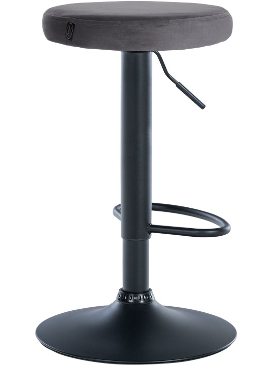 Taburete de bar Ponte terciopelo, gris oscuro Taburete de bar Ponte terciopelo, gris oscuro