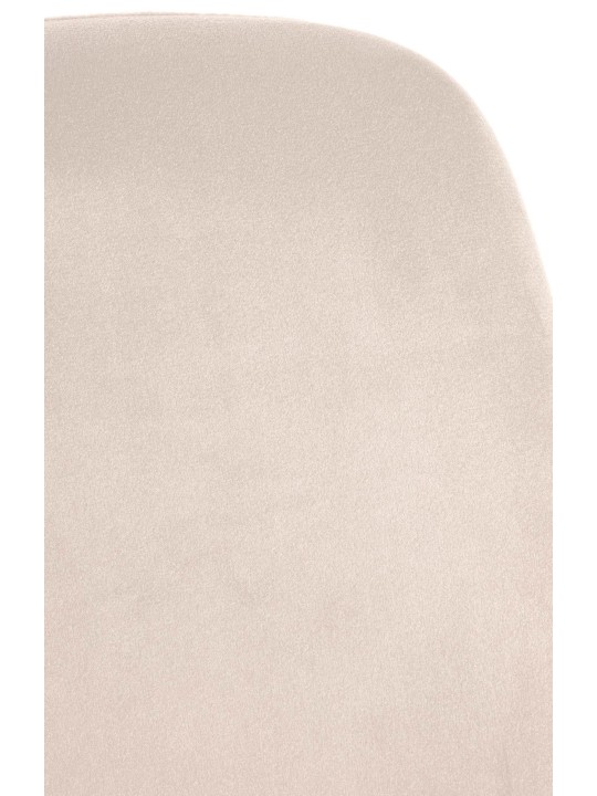 Silla de comedor Victoria terciopelo, crema