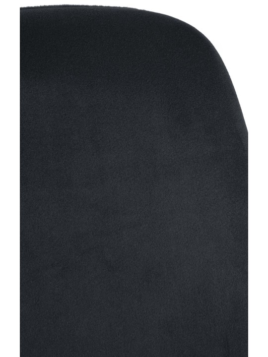 Silla de comedor Victoria terciopelo, negro