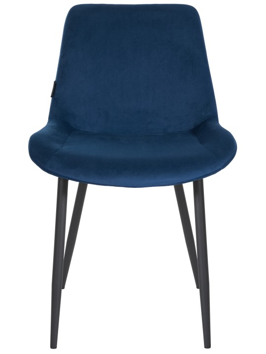 Silla de comedor Victoria terciopelo, azul