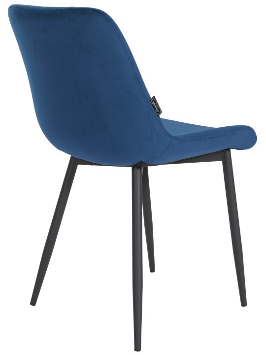 Silla de comedor Victoria terciopelo, azul