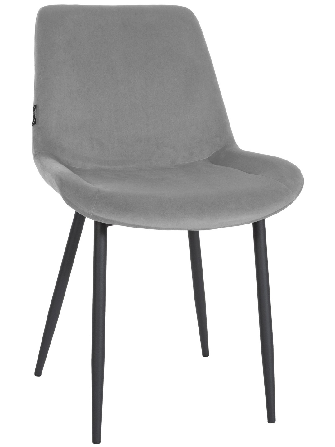 Silla de comedor Victoria terciopelo, gris