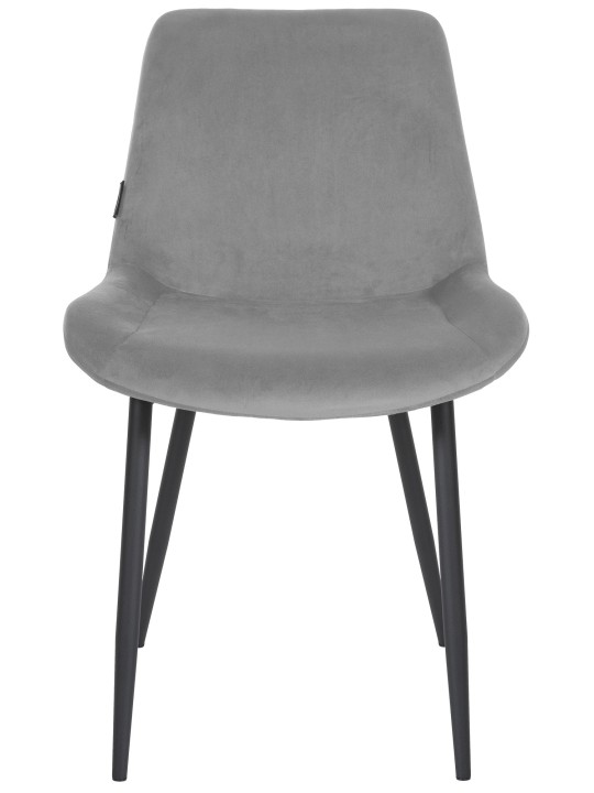 Silla de comedor Victoria terciopelo, gris