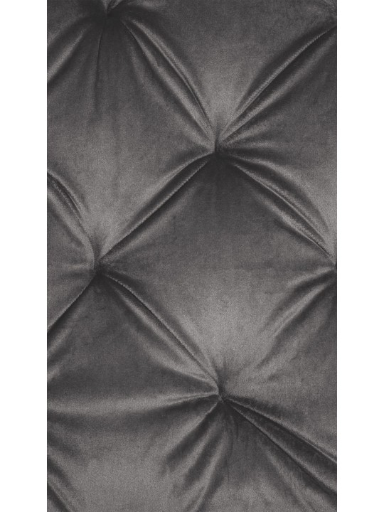 Silla de comedor de terciopelo Stanley, gris oscuro