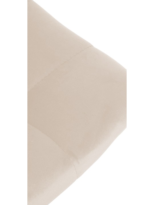 Juego de 2 taburetes de bar Jerry terciopelo, crema Juego de 2 taburetes de bar Jerry terciopelo, crema