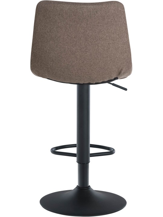 Juego de 2 taburetes de bar tela Jerry, taupe Juego de 2 taburetes de bar tela Jerry, taupe