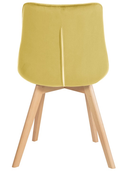 Conjunto de 2 sillas Brook terciopelo, amarillo Conjunto de 2 sillas Brook terciopelo, amarillo