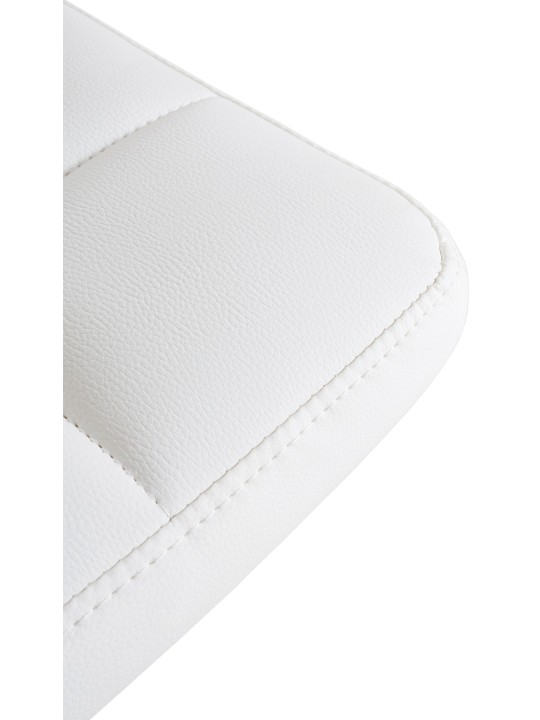 Taburete de bar Feni piel sintética, blanco Taburete de bar Feni piel sintética, blanco