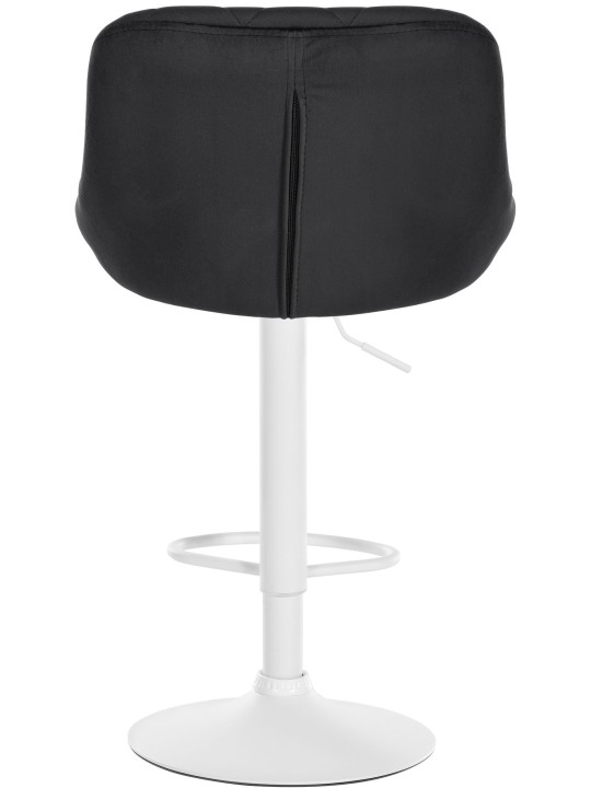 Juego de 2 taburetes de bar Lazio terciopelo, negro Juego de 2 taburetes de bar Lazio terciopelo, negro