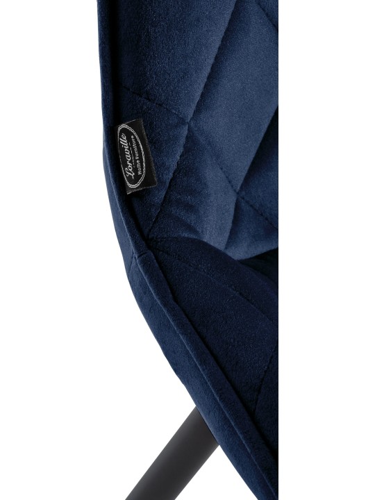 Silla Muelles Terciopelo, azul Silla Muelles Terciopelo, azul