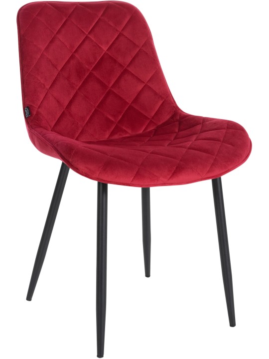 Silla Muelles Terciopelo, rojo Silla Muelles Terciopelo, rojo