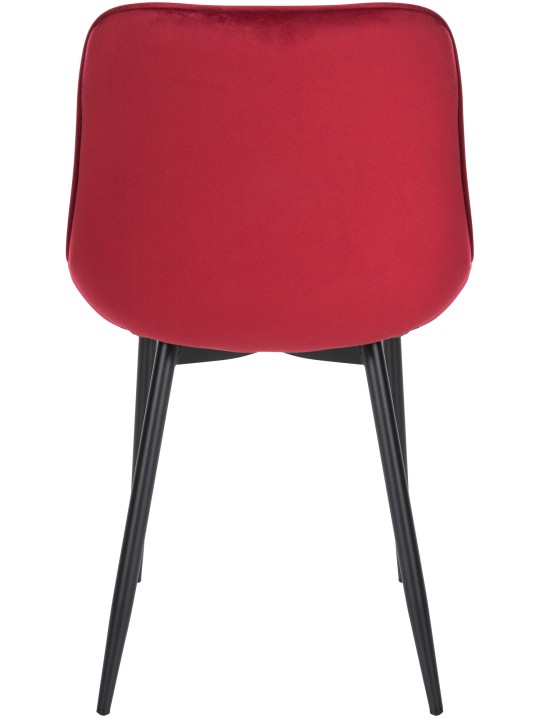 Silla Muelles Terciopelo, rojo Silla Muelles Terciopelo, rojo