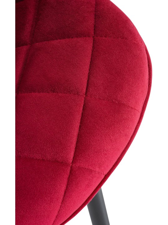 Silla Muelles Terciopelo, rojo Silla Muelles Terciopelo, rojo