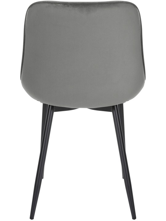 Silla Muelles Terciopelo, gris Silla Muelles Terciopelo, gris