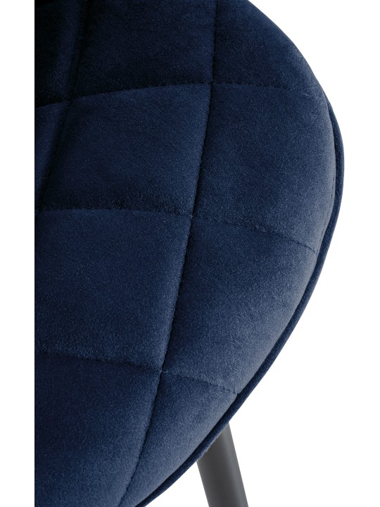 Conjunto de 4 Sillas Muelles Terciopelo, azul Conjunto de 4 Sillas Muelles Terciopelo, azul