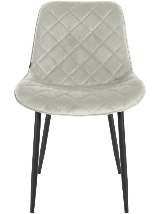 Conjunto de 4 Sillas Muelles Terciopelo, crema Conjunto de 4 Sillas Muelles Terciopelo, crema