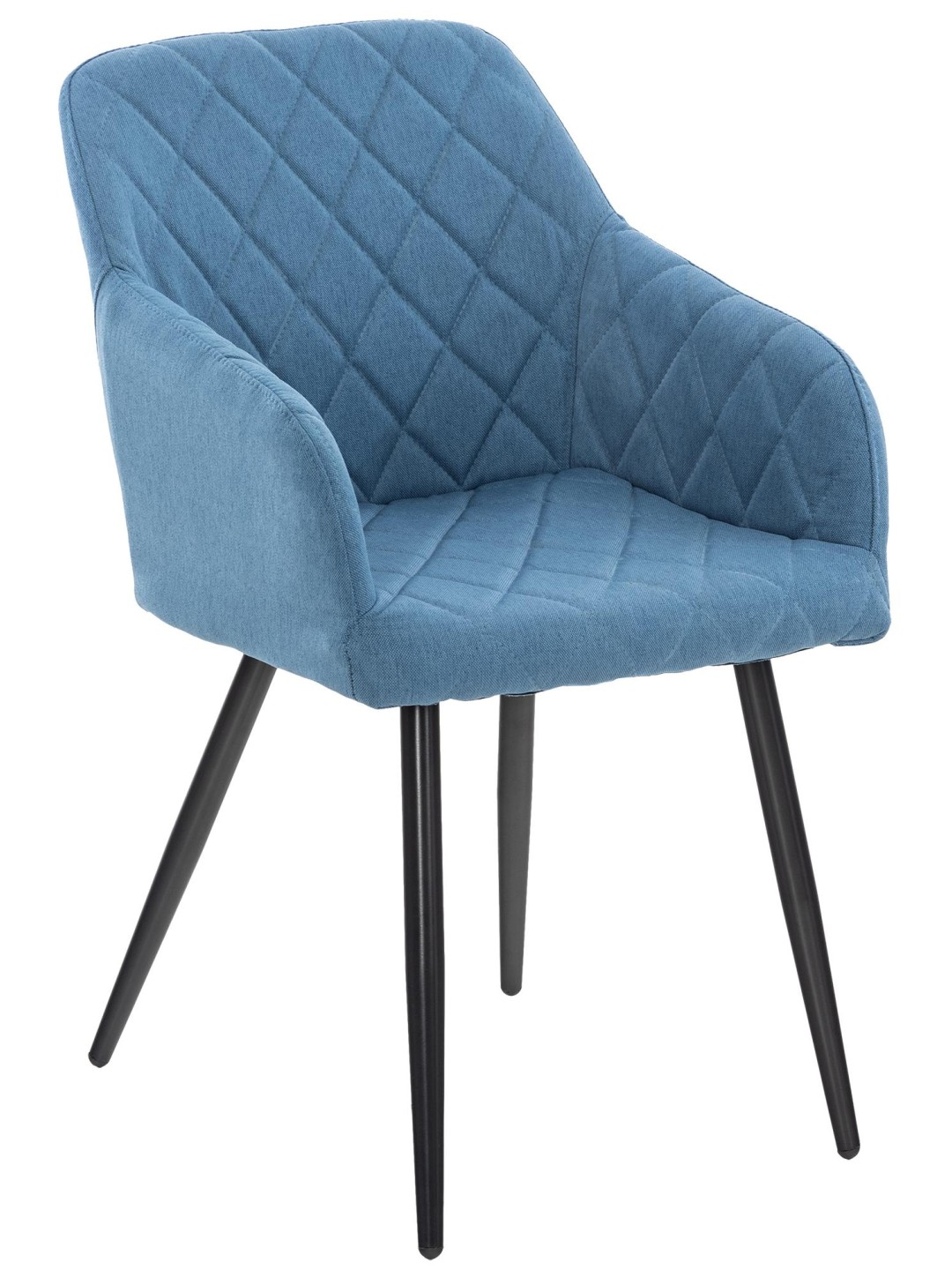 Silla de comedor Shila tela, azul