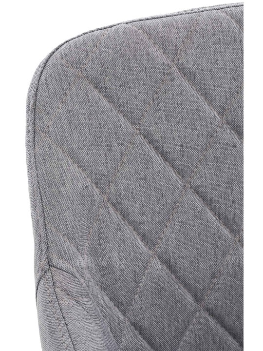 Juego de 2 sillas de comedor tela Shila, gris