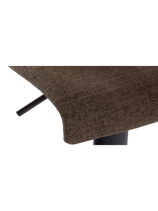 Taburete de bar tela Branford, marrón