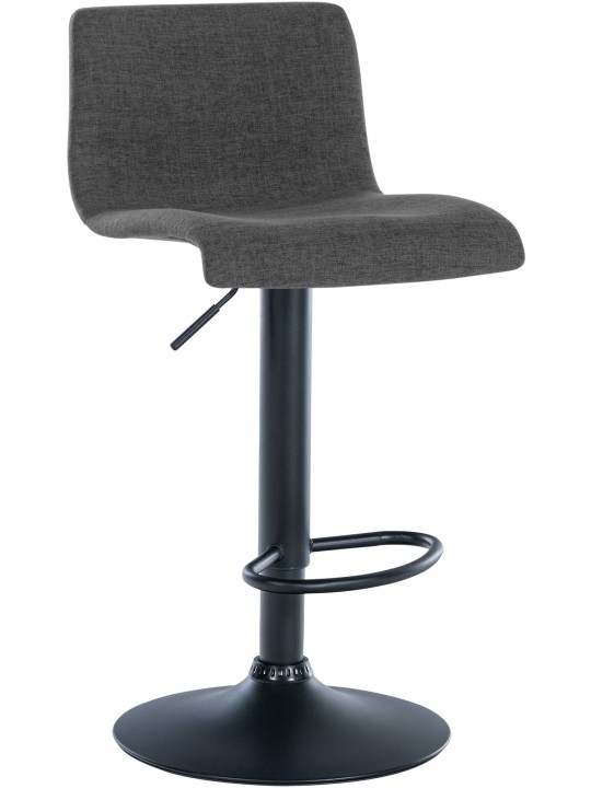 Taburete de bar tela Branford, gris oscuro Taburete de bar tela Branford, gris oscuro