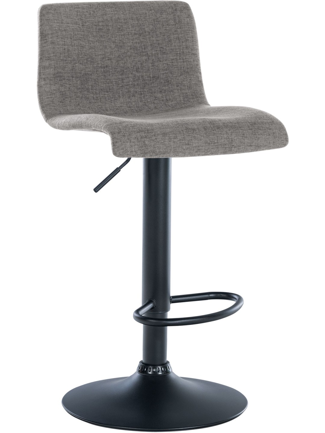 Taburete de bar tela Branford, gris claro