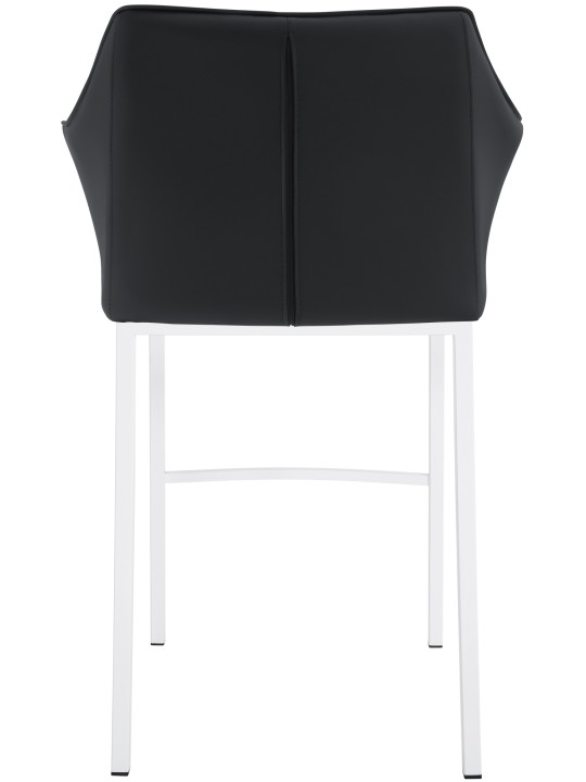 Taburete de bar Damaso con estructura de 4 pies, negro Taburete de bar Damaso con estructura de 4 pies, negro