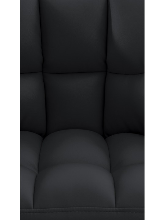 Taburete de bar Damaso con estructura de 4 pies, negro Taburete de bar Damaso con estructura de 4 pies, negro