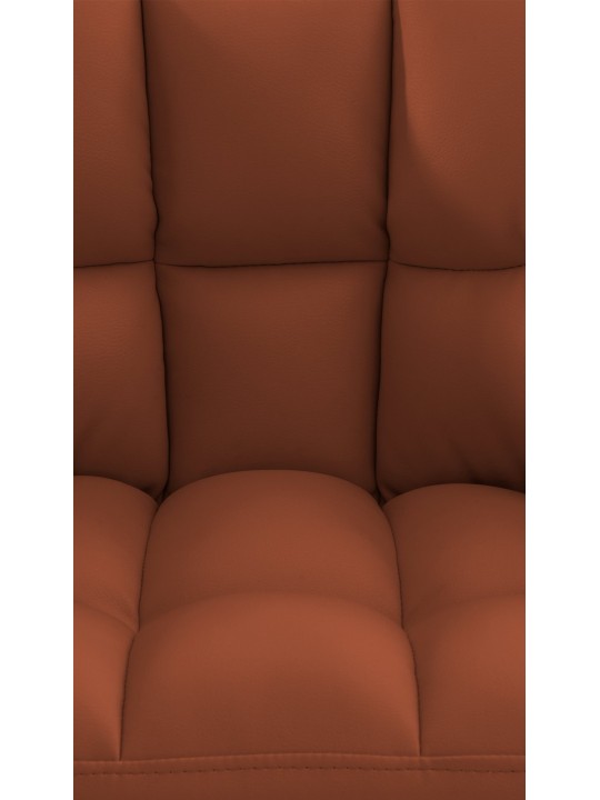 Taburete de bar Damaso con estructura de 4 pies, marrón claro