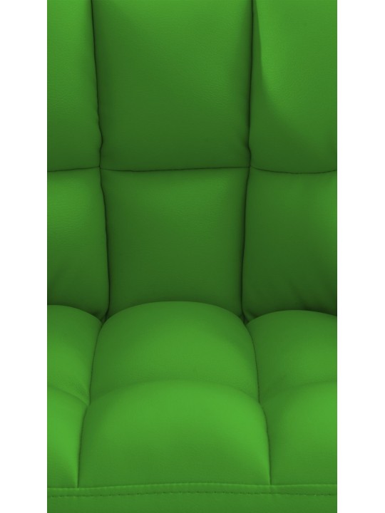 Taburete de bar Damaso con estructura de 4 pies, verde