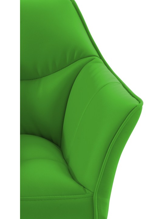 Taburete de bar Damaso con estructura de 4 pies, verde