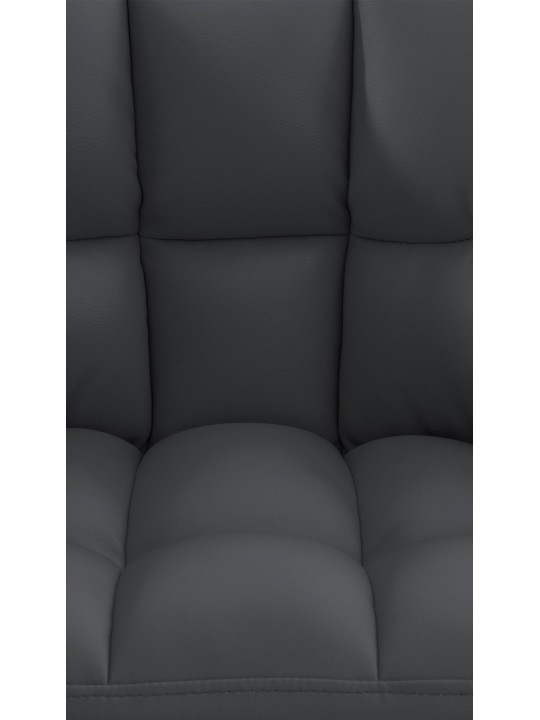 Taburete de bar Damaso con estructura de 4 pies, gris