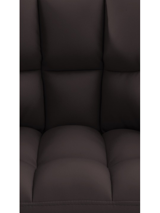 Taburete de bar Damaso con estructura de 4 pies, marrón