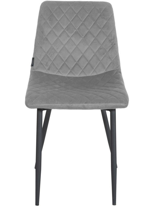 Conjunto 4 sillas Telde terciopelo, gris
