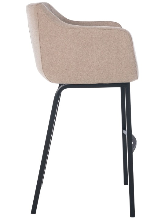 Taburete de bar Monea B fieltro, taupe Taburete de bar Monea B fieltro, taupe