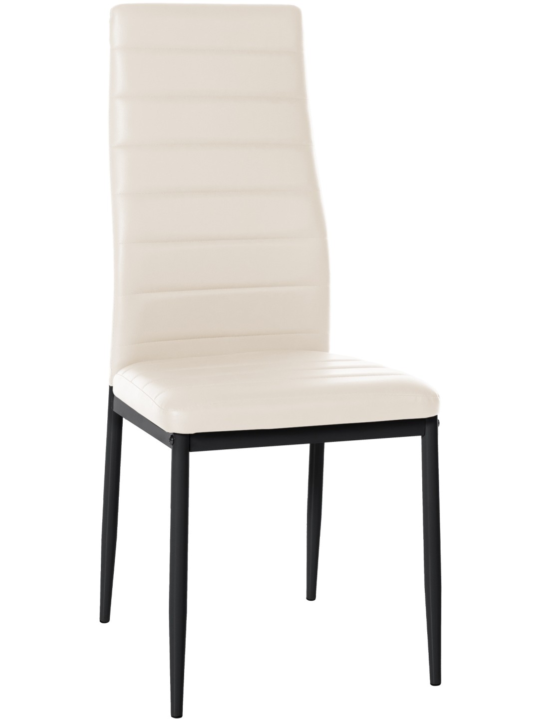 Silla de comedor Mayfair piel sintética, crema