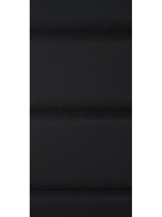 Juego de 4 sillas de comedor Mayfair de piel sintética, negro