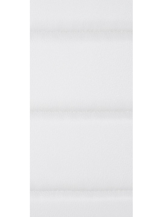 Juego de 4 sillas de comedor Mayfair de piel sintética, blanco