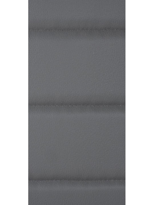 Juego de 6 sillas de comedor Mayfair de piel sintética, gris