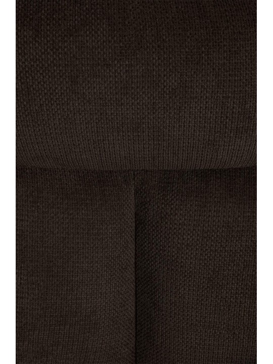 Silla de comedor Vilas tela, marrón