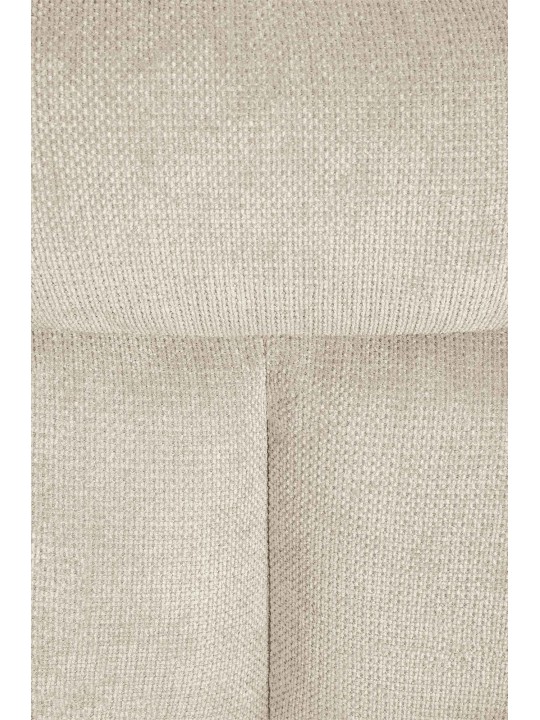 Silla de comedor Vilas tela, crema