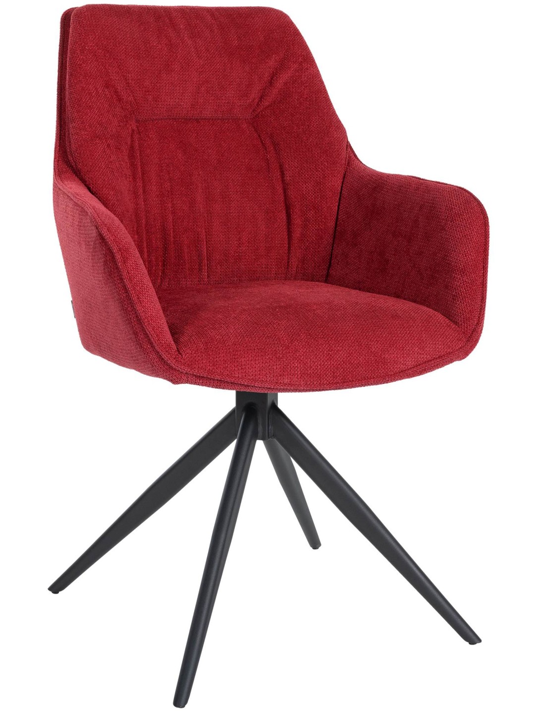 Silla de comedor Jules tela, rojo