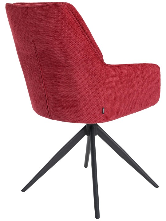 Silla de comedor Jules tela, rojo