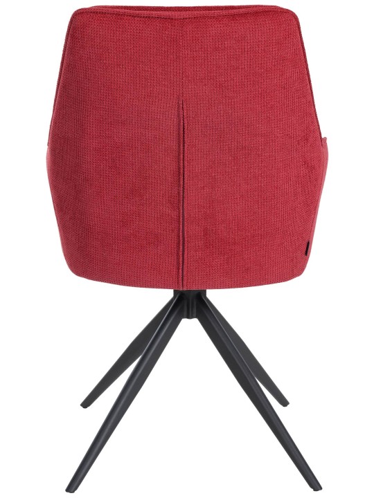 Silla de comedor Jules tela, rojo