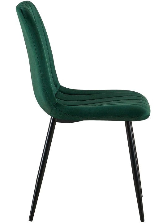Silla Dijon terciopelo, verde