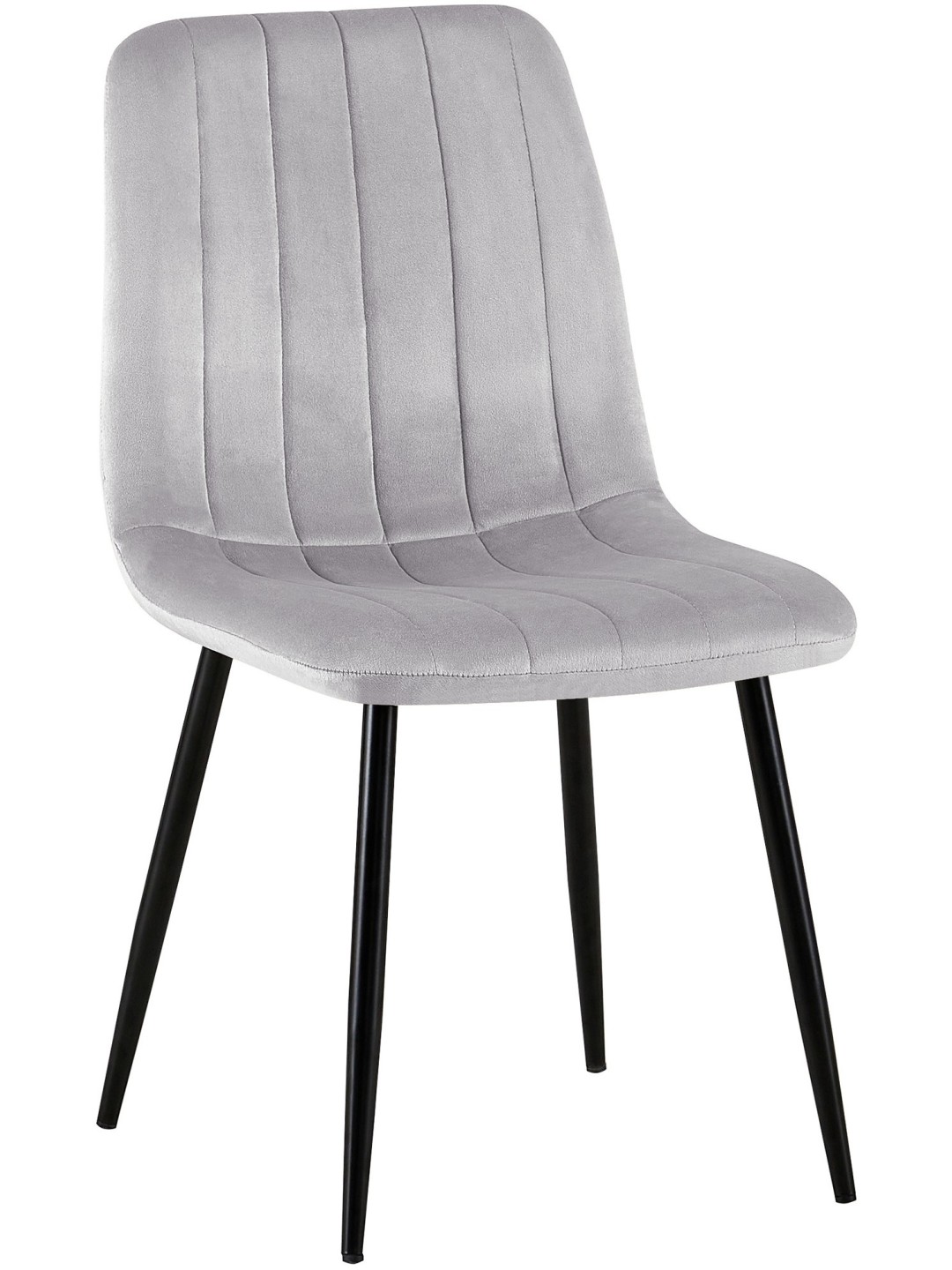 Silla Dijon terciopelo, gris