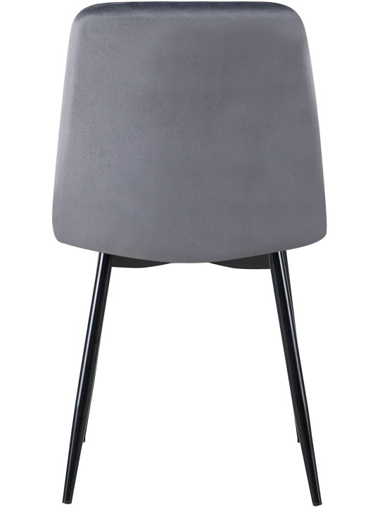 Silla Dijon terciopelo, gris oscuro