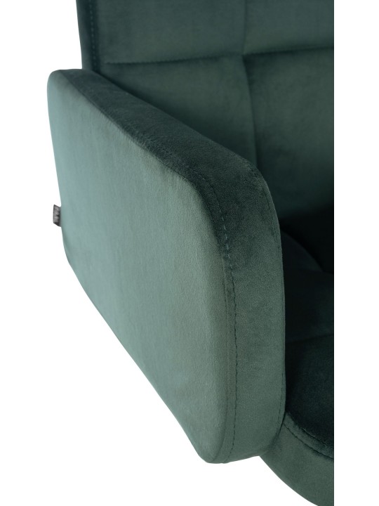 Taburete de bar Los Ángeles terciopelo, verde oscuro