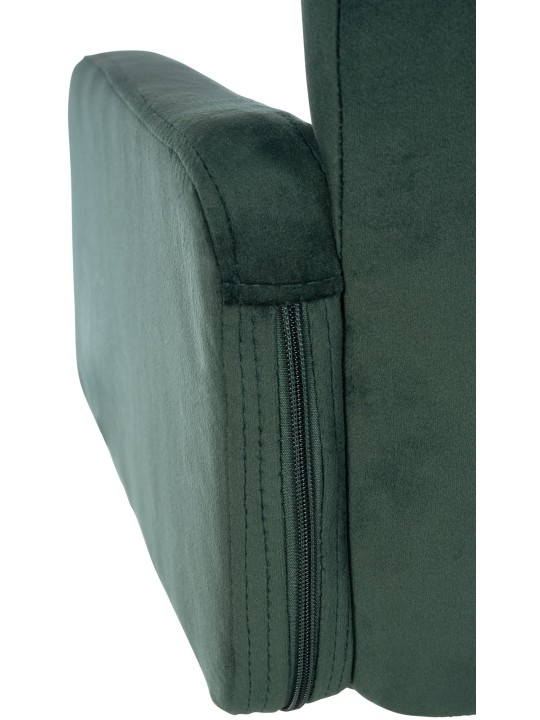 Taburete de bar Los Ángeles terciopelo, verde oscuro