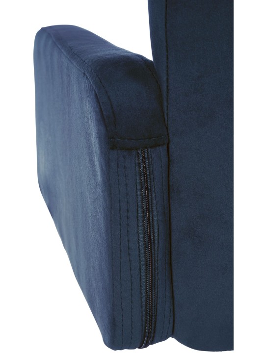 Taburete de bar Los Angeles Terciopelo cromado, azul